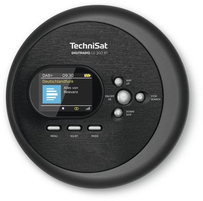 TechniSat Mobiler CD-Player Schwarz