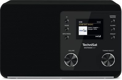 TechniSat Digitradio 307 Analog & Digital mit Weckfunktion, Schwarz