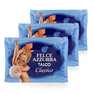 Paglieri Felce Azzurra Körperpuder Talkpuder 3x100 g Nachfüll