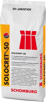 Schomburg Solocret-50 Standfeste Spachtelmasse für Wand Decke Boden innen und außen