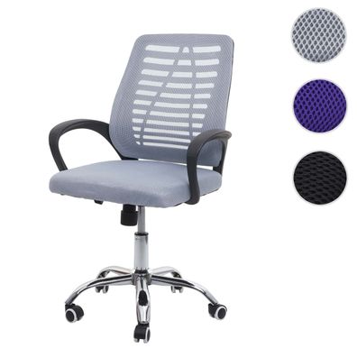 Bürostuhl HWC-L44, Schreibtischstuhl Computerstuhl, ergonomische Rückenlehne