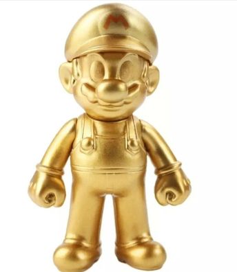 Super Mario Goldener Gold Mario Action Figur Spielzeug 10 cm