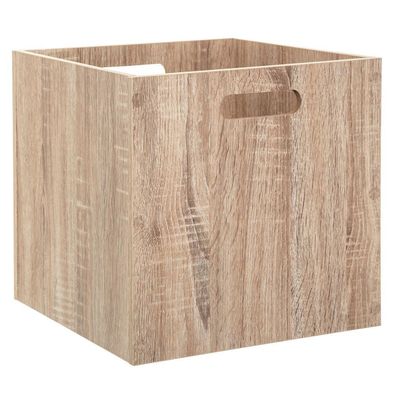 Aufbewahrungsbox in Naturholzfarbe, 31 x 31 cm. - 5five Simple Smart