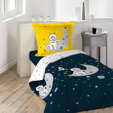 Kinderbettwäsche PETIT Astronaute, 140 x 200 cm