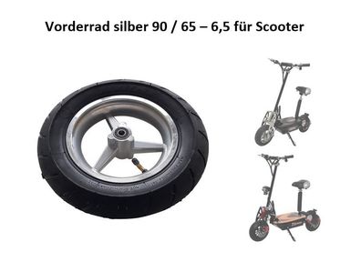 Vorderrad 90 / 65 - 6,5 Felge Reifen Schlauch Scooter E-Scooter Elektroscooter