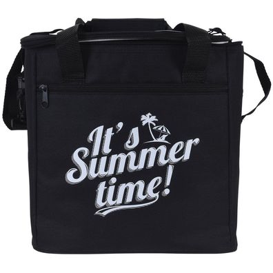 Thermotasche It's Summer Time, 18 l, Farbe schwarz - Cool