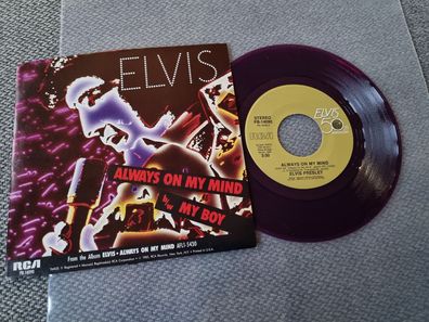 Elvis Presley - Always on my mind 7'' Vinyl US/ Farbiges/ Coloured VINYL