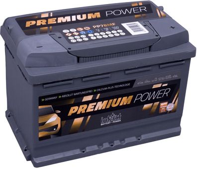 intAct - Premium POWER - PP78MF - 12 Volt 78Ah Pb