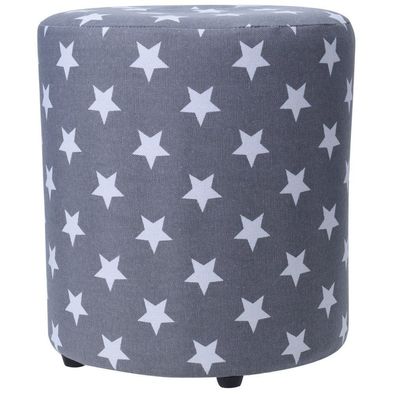 Hocker STARS, 30 cm, marineblau mit Givatures - Home Styling Collection