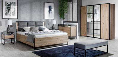 Nachttisch Braun Holz Möbel Design Elegantes Schlafzimmer Möbel Art déco Neu