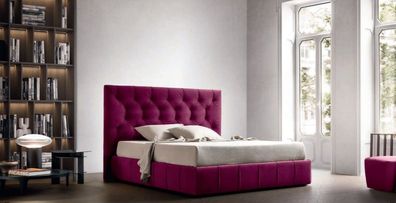 Doppelbetten Beige 200x200 Schlafzimmer Textil Hotelbett Polster Design Luxus