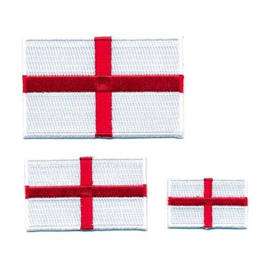 3 England London Birmingham GB Europa Flaggen Flag Patch Aufnäher Aufbügler 1064