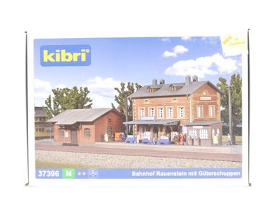 Kibri N 37396 Gebäude Bausatz Bahnhof Rauenstein mit Güterschuppen * NEU* E488