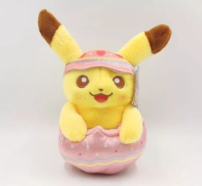 Pokemon Pikachu Osterei Stofftier Anime Plüsch Figur 20 cm NEU