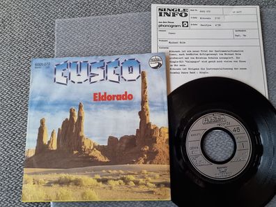 Cusco/ Michael Holm - Eldorado 7'' Vinyl with PROMO FACTS/ CV Goombay Dance Band