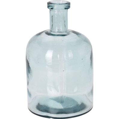 Blumenvase aus recyceltem Glas, Flasche, 24 cm
