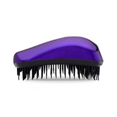 Dessata Anti-Tangle Haarbürste MAXI mit Chrome BRONZE Finish Farbe Violett
