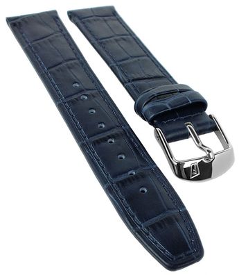 Festina Chronograph Uhrenarmband 20mm | Leder dunkelblau F16992/1