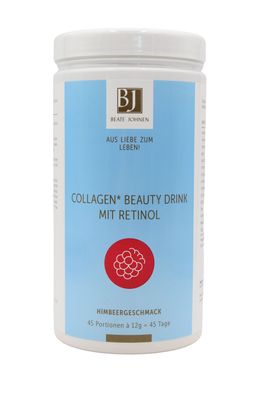 Beate Johnen Collagen Beauty Drink Himbeer mit Vitamin A 540g für 45 Tage