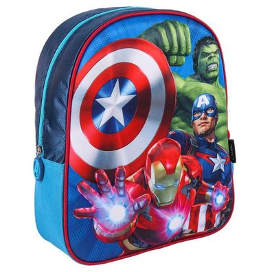 Marvel Avengers 3D Kinderrucksack 31cm Hulk Ironman Captain Amerika