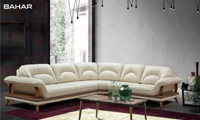 Design Stoff Ecksofa L-Form Sofa Design Polster Textil Klassisch Eckgarnitur Neu