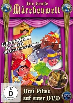 Die große Märchenwelt (Rumpelstilzchen, Rapunzel, Bremer Stadtmusikanten) (DVD] Neu