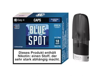 SC - Easy 4 Caps Blue Spot Blaubeeren 18 mg/ ml (2 Stück pro Packung)