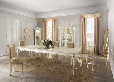Klassische Stil Möbel Italien Esstisch 6 Stühle Set Gruppe Garnitur jvmoebel®