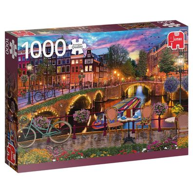 JUMBO 18860 David Maclean Die Grachten von Amsterdam 1000 Teile Puzzle
