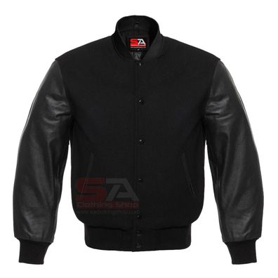 Men´s Letterman College Bomber Winter Outdoor Varsity Poofy Jacket Size XS bis 5XL