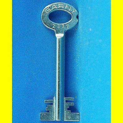 Garny Tresor Doppelbart - Schlüssel Profil 2377 - Länge 70 mm - gebohrt 3 mm