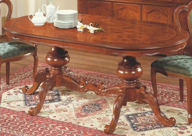 Tisch Ovaler Esstisch Italienische Möbel Esszimmer Tische Holz Braune Tische Neu