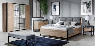 Kleiderschrank Braun Holz Möbel Design Elegantes Schlafzimmer Modern Schrank Neu