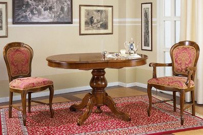 Runder Esstisch Esszimmer Tische Wohnzimmer rund Tisch 135 x 91 cm Holz Möbel