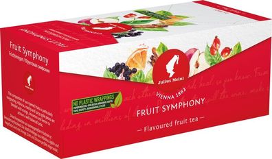 Julius Meinl Fruit Symphony Früchtereigen, Früchtetee, 25 Teebeutel im Kuvert,