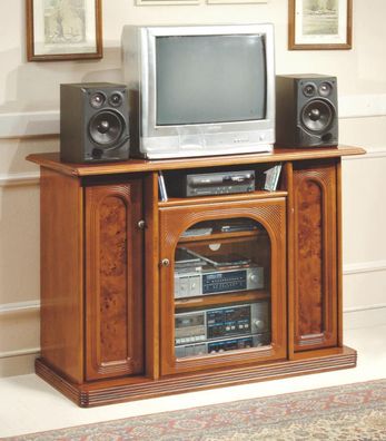 Brauner TV-Schrank Luxus Sideboard Kommode Wohnzimmermöbel Schränke Regale Holz