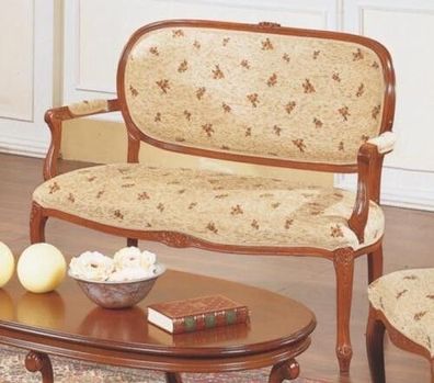 Design Zweisitzer Sofa Luxus Sofas Sofa 2er Couch Textil Italienische Möbel Neu
