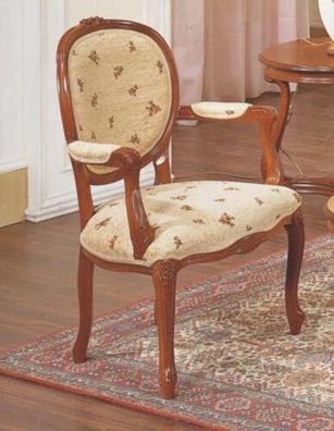 Esszimmer Stuhl braun Luxus klassischer Holzstuhl Stühle Italienische Möbel