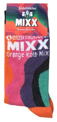 Feldschlößchen Brauerei Dresden - Motiv 4 - Orange Kola Mixx - Socken Gr. 35-38