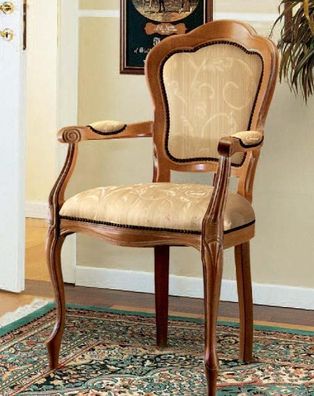 Klassische Stühle Designer Esszimmerstuhl Luxus Holz Lehnstuhl Holzstuhl Stuhl