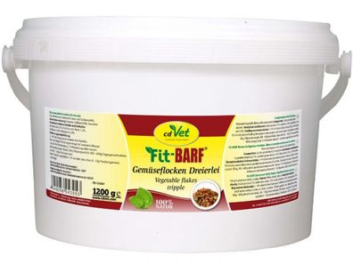 Fit-BARF Gemüseflocken Dreierlei Ergänzungsfuttermittel 1,2 kg