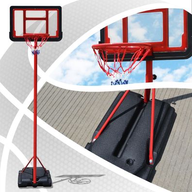 Basketballkorb Basketballständer Basketballanlage mit Ständer höhenverstellbar 210cm