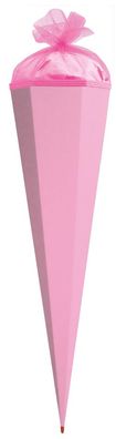 ROTH Bastelschultüte mit Verschluss 850 mm rosa