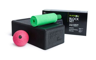 Blackroll® - BLOCK SET * schwarz/ grün/ pink*