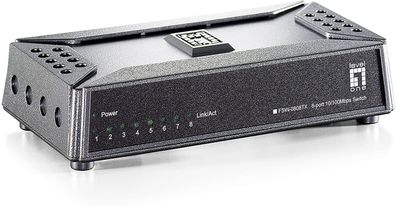 LevelOne FSW-0808TX 8 Port Mini Fast Ethernet Switch 10/100Mbps Desktop/ Pocket