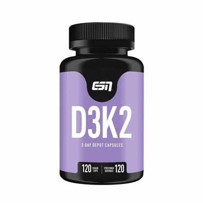 ESN Vitamin D3 + K2 120 Kapseln 5600i.e.
