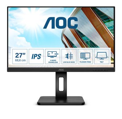 AOC Q27P2Q Monitor, 4 ms, 68.6 cm, 27 Zoll, 2560 x 1440 Pixel, 300 cd/ m²