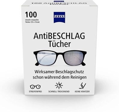 ZEISS AntiBeschlag Tücher 100 Stück