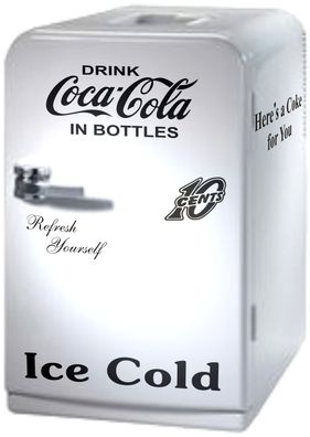 Coca Cola Kühlschrank Aufkleber Set 10 Cent 6 teilig - 2 farbig