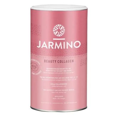 Jarmino® Beauty Collagen, mit Kollagen und Hyaluron für Ihre Haut, 450 g Dose